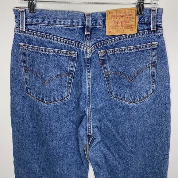 Levi 560 Vintage Straight Leg High Waisted Jeans Size 10 MIS S 30x30 - Picture 2 of 16